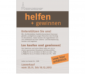 helfen+gewinnen Plakat Agentur Hildesheim